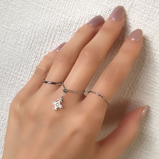 Colt chain ring [Love Charm - Silver].