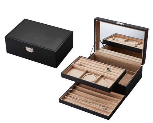 3-decker jewelry box with key AR-459