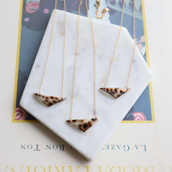 Leopard shell necklace