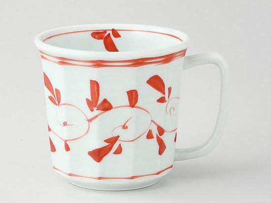 [SALE]Karakusa Lightweight Mug Red [Hasamiyaki].