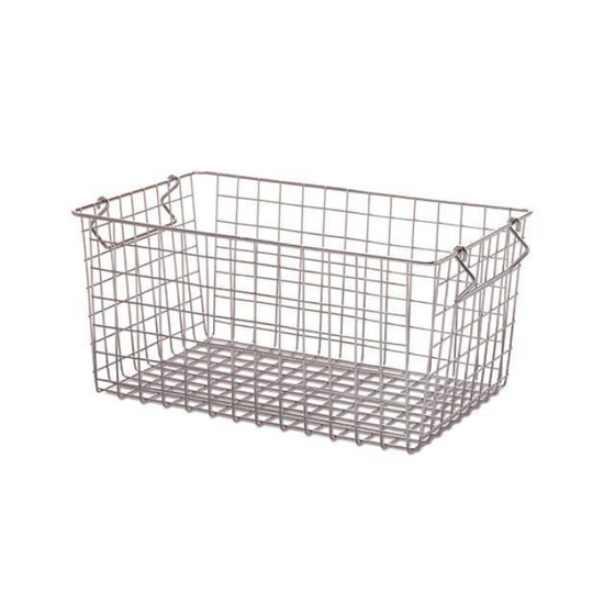 63396 Stacking basket silver