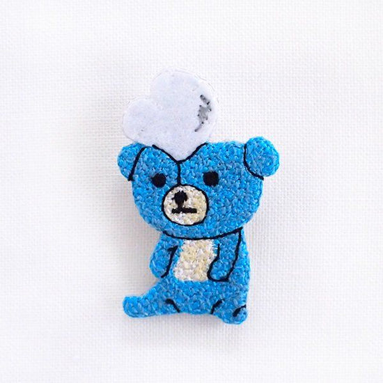 [Old work] Pokephus Mnewbatch - bear gnuigurumi brooch