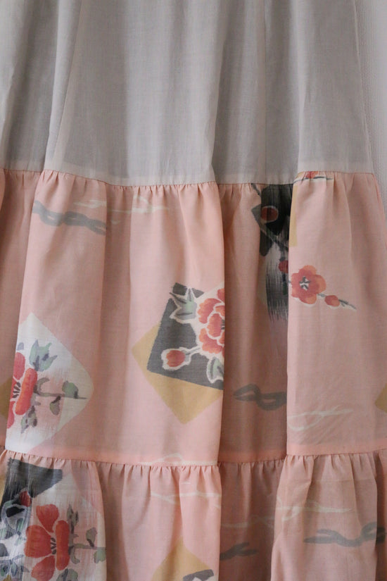 Koume -Meisen Teered Skirt-Beige- (Japanese only)