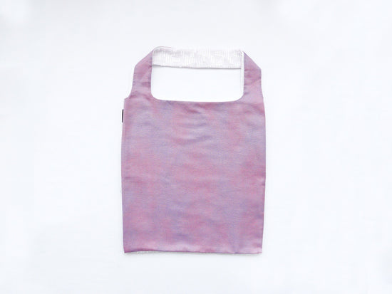 TWINS bag <L> [White Triangle × Pink Marble]
