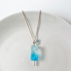 Ramune Citrus gradient popsicle necklace