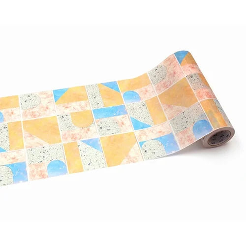 mt casa Thick Washi Tape – Geometric Tiles, 150mm×7m