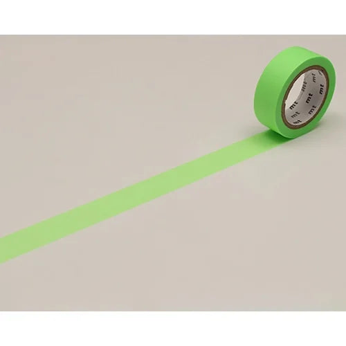 mt Masking Tape – Shocking Green, 15mm×7m