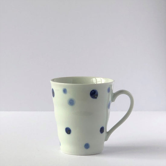 Aritayaki [for you] Matching Mug Polka Dot Blue