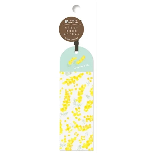 Furukawa Shiko Clear Bookmark – All-Over Mimosa