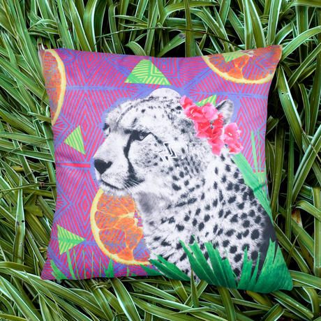 Explorer Cushion Cover Citrus Cheetah