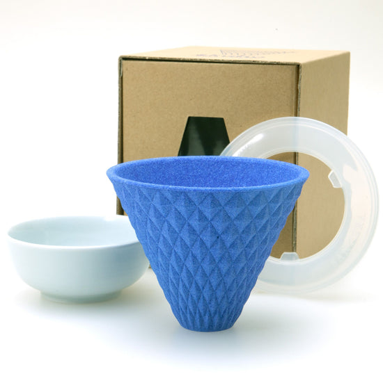 Hasamiyaki Ceramic Coffee Filter Blue (for 3~4 cups)