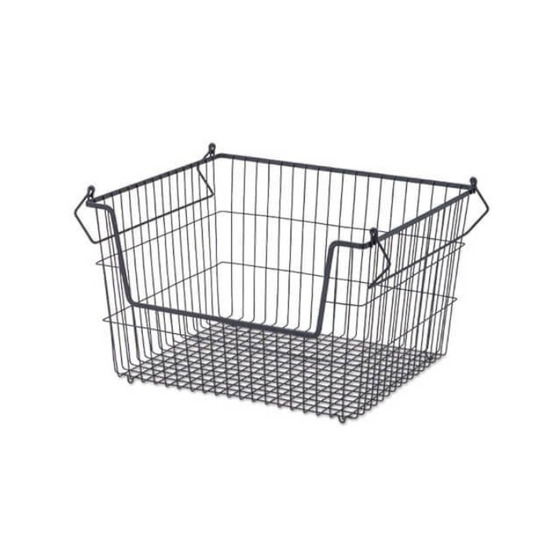 63389 Stacking basket, black