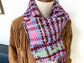 Handwoven tweed scarf | mid ♡♤ ♭69 [made with apparel leftover yarn]