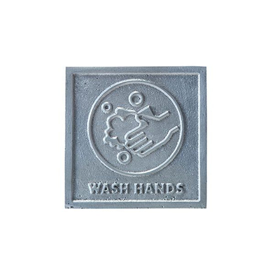 63842 [POSH MADE] sign plate WASH HANDS