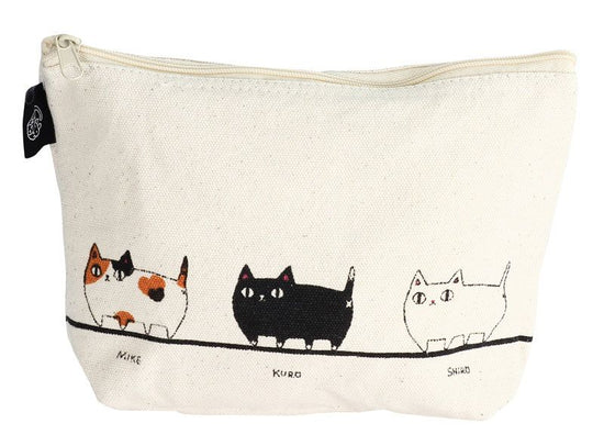 Pouch Cat 3 Brothers (Face / Three Cats / Marching) (3 kinds)