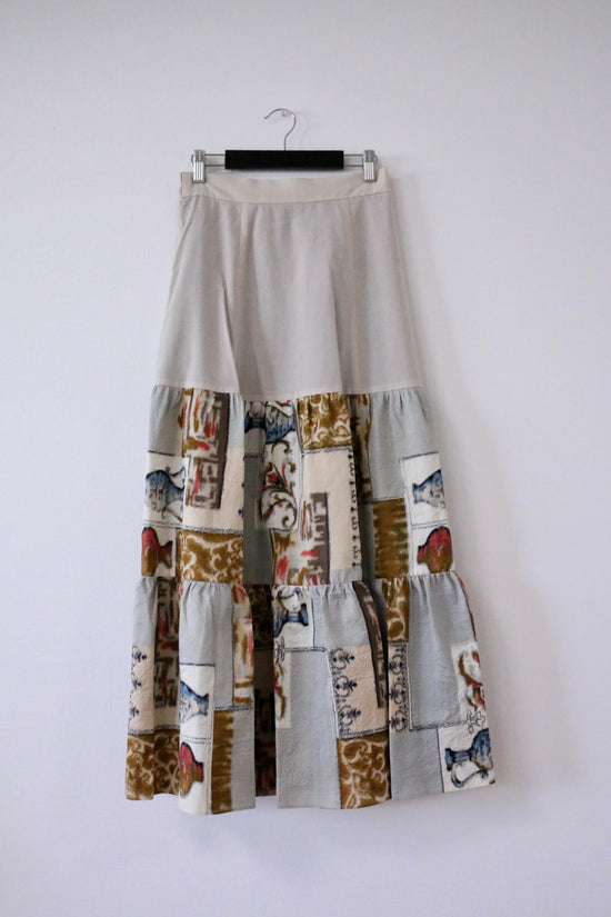 Jar -Meisen Teered Skirt-Beige- (Japanese only)