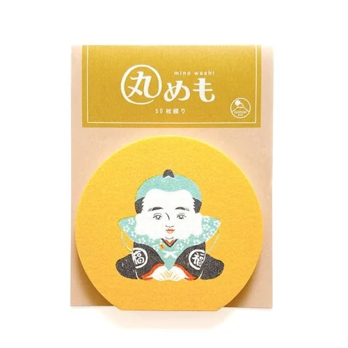 Furukawa Shiko Maru-Memo Round Memo Pad – Fukusuke Lucky Figure