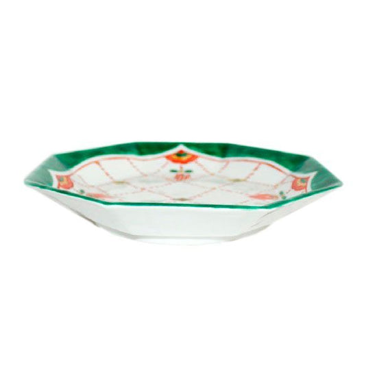 [Eisyou] Octagonal Dish with a design of "珞珞" (eight-sided dish)