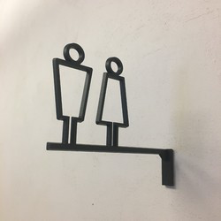 Toilet Sign Toilet Human Figure Type Hollowed Out Type