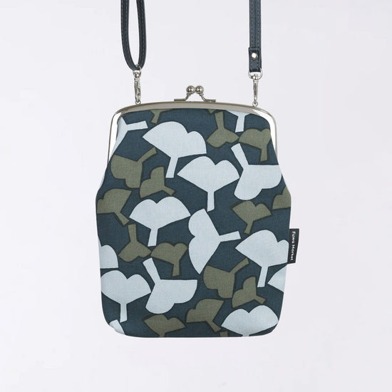 Kyoto hand-dyed canvas shoulder bag (Gingko)