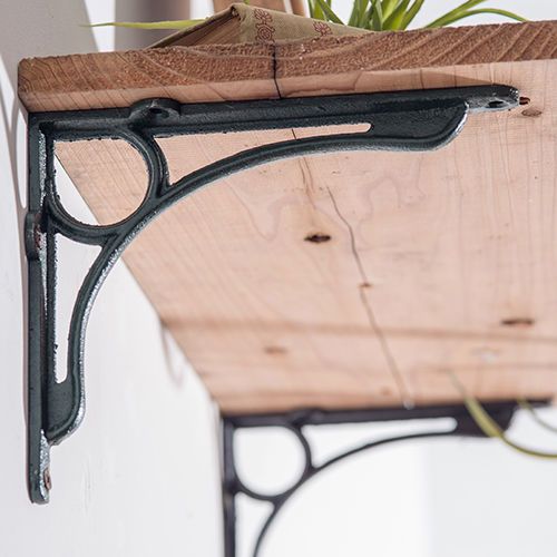 63566 [POSH MADE] Iron Bracket L Black