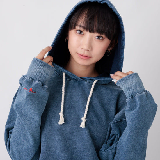 Najin Denim Style Pullover Hoodie 173702 Unisex