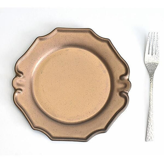 DEPRE Motif Plate Gold Gold Type Western Tableware, Transformable Plate, Made in Japan, Minoyaki