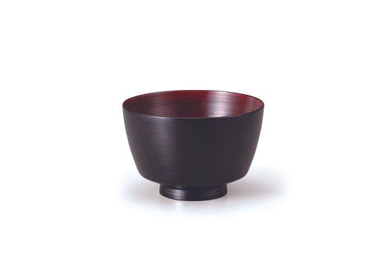 Japanese Yamanaka-nuri wooden soup bowl "Zelkova" 3.7 Bowls, Kasho-an SO-0540