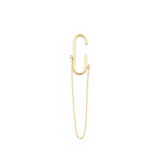 K18yg chain ear cuff / Clip Chain S