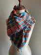 Handwoven tweed shawl ♡♤ ♭64 [made with apparel leftover yarn]