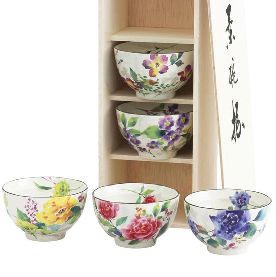 Rose Kissho Rice Bowl Set (03889)