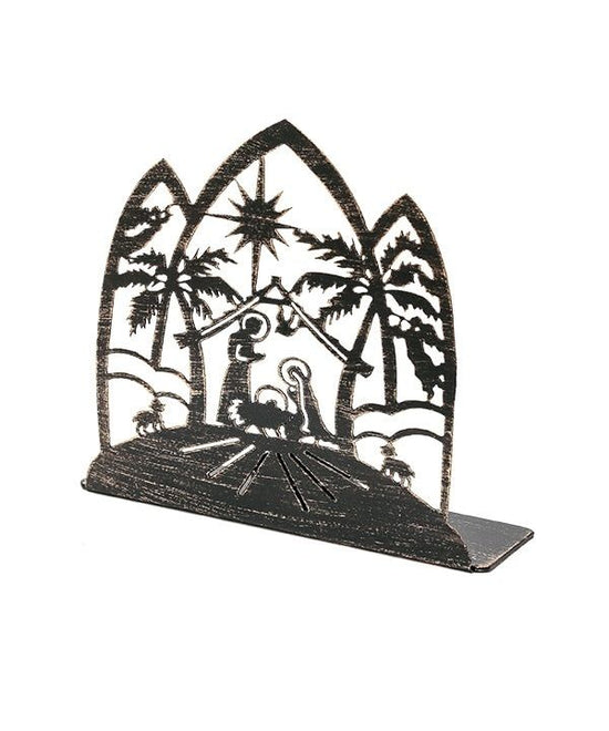 Shadow picture candle holder (nativity, 2 colors) M25-2446