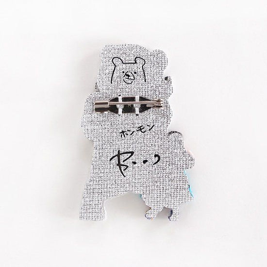 [Collaboration] pokefasu pokefasu bear towel brooch bear badge