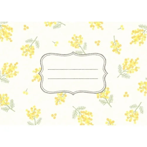Furukawa Shiko Hanko Stamp-Print Letter Set – Gentle Mimosa