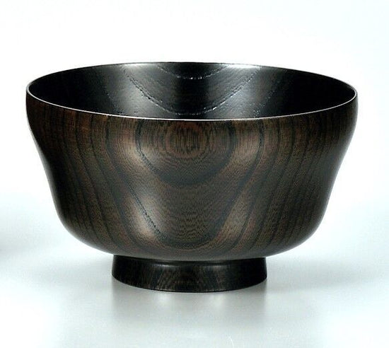 Zelkova 4.3 Cocoon-Shaped Bowl, Kurozuri SO-279