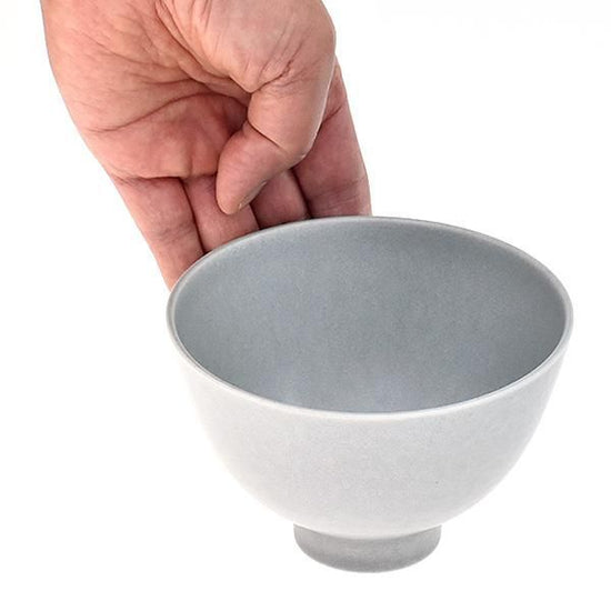Cuisine Gray Matte Bowl S Grayish Western Tableware Round Bowl Tea Bowl Made in Japan Minoyaki Fashionable Modern