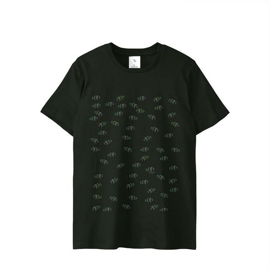 Regular fit T-shirt black "school of clownfish" Type A