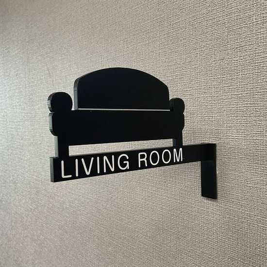 Living Room Sign Sofa Pictogram Type