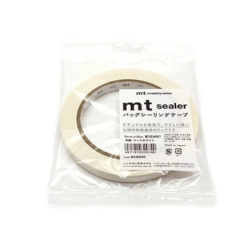 mt Sealer Bag-Sealing Tape – Matte White, 9mm×50m