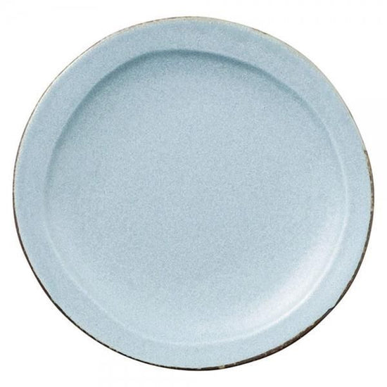 Veggie Collar Rounded Dish, Soda, Blue, Western Tableware, Rounded Plate, Made in Japan, Minoyaki, Stylish