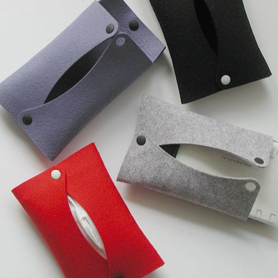 Pocket tissue case (sand color-B)