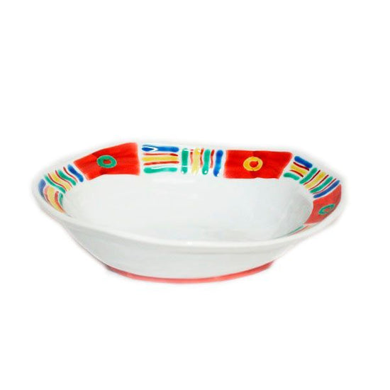 [Eisyou] Mexican design six-sided oval bowl