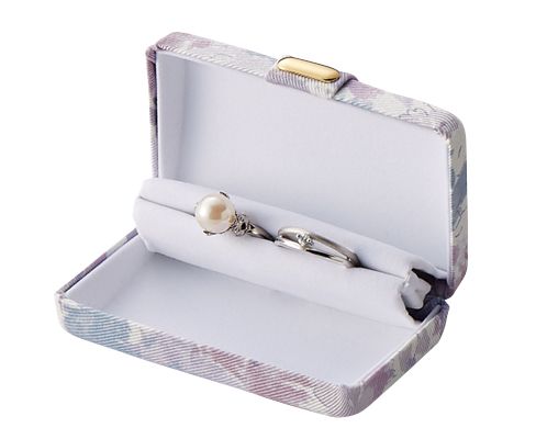 Accessory case, ring travel case, floral fabric, FLORAL series, 12 pieces, AR-103HP