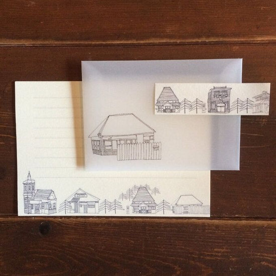 Old town, postcard size letterhead