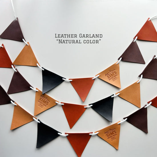 Leather Garland (Natural Color)