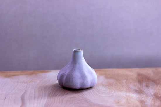 Garlic shaped vase