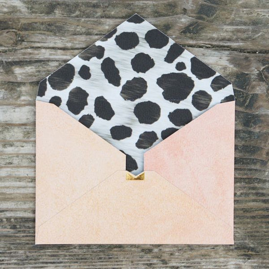 [Orange Beige & Dalmatian] Stylish Envelope with Card HGE01C