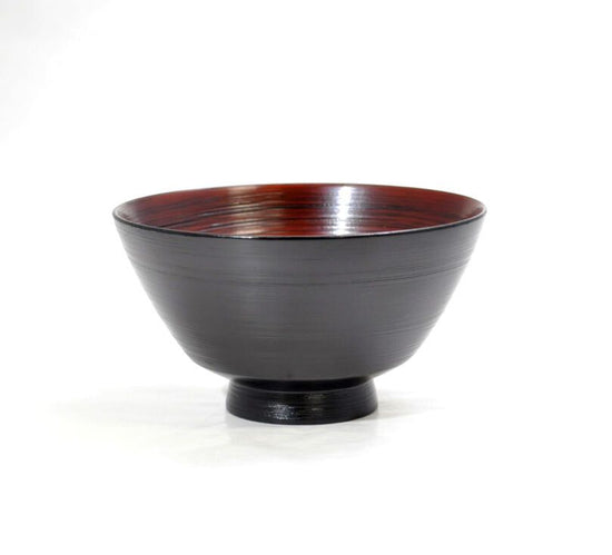 Yamanaka-Nuri Kashoan Original Product: Zelkova 4.0 Rice Bowl, fitted cloth, Negoro SO-0575