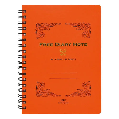 LIFE Undated Diary – B6, Orange