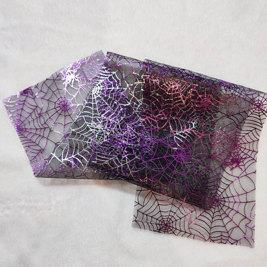 ◆ spider web half collar 7. purple